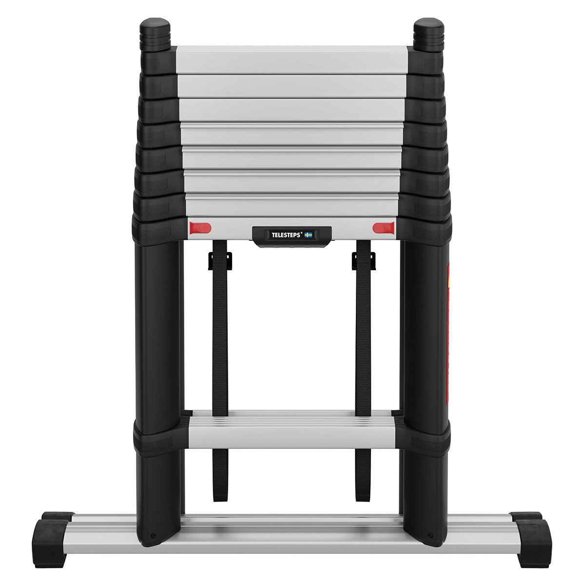 Escada Telescópica 2 Secções Combi Line - 3 m Aço/Preto-3