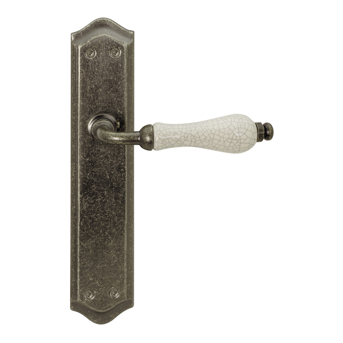 Juego Manilla con Placa y con Porcelana 256 x 140 x 60 mm Blanco roto-1