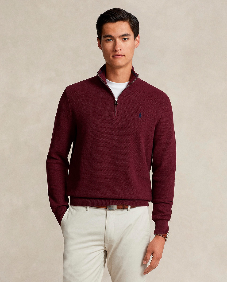 Pull à col montant zippé