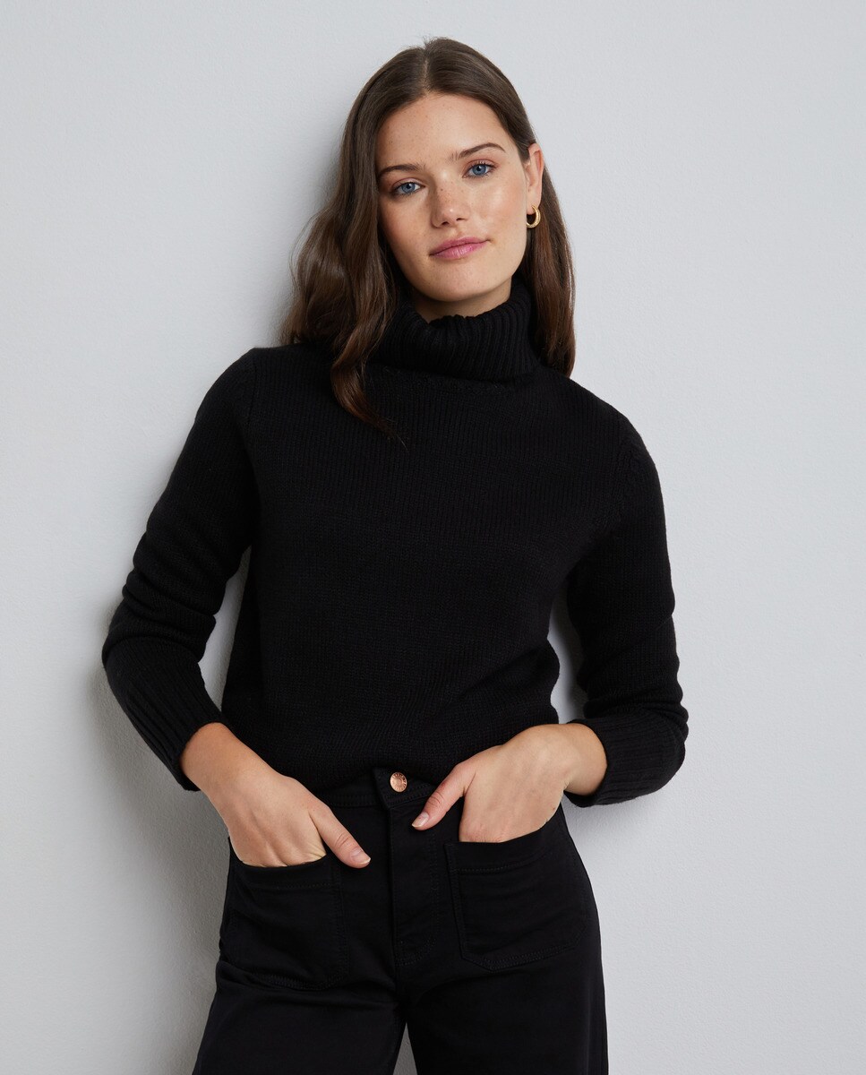 Pull basic et col roulé