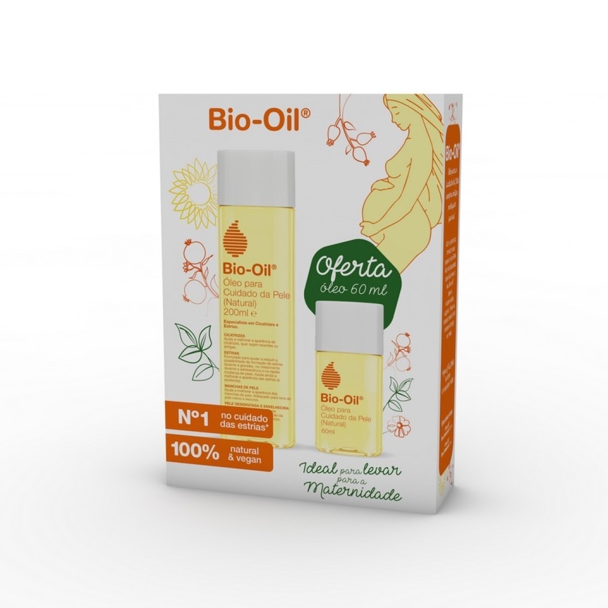 Imagem 0 de Pack Bio-Oil Natural Mamã 200 ml + Oferta 60 ml