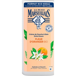 Gel de Banho Flor de Laranjeira Biológico embalagem 650 ml - Le Petit Marseillais