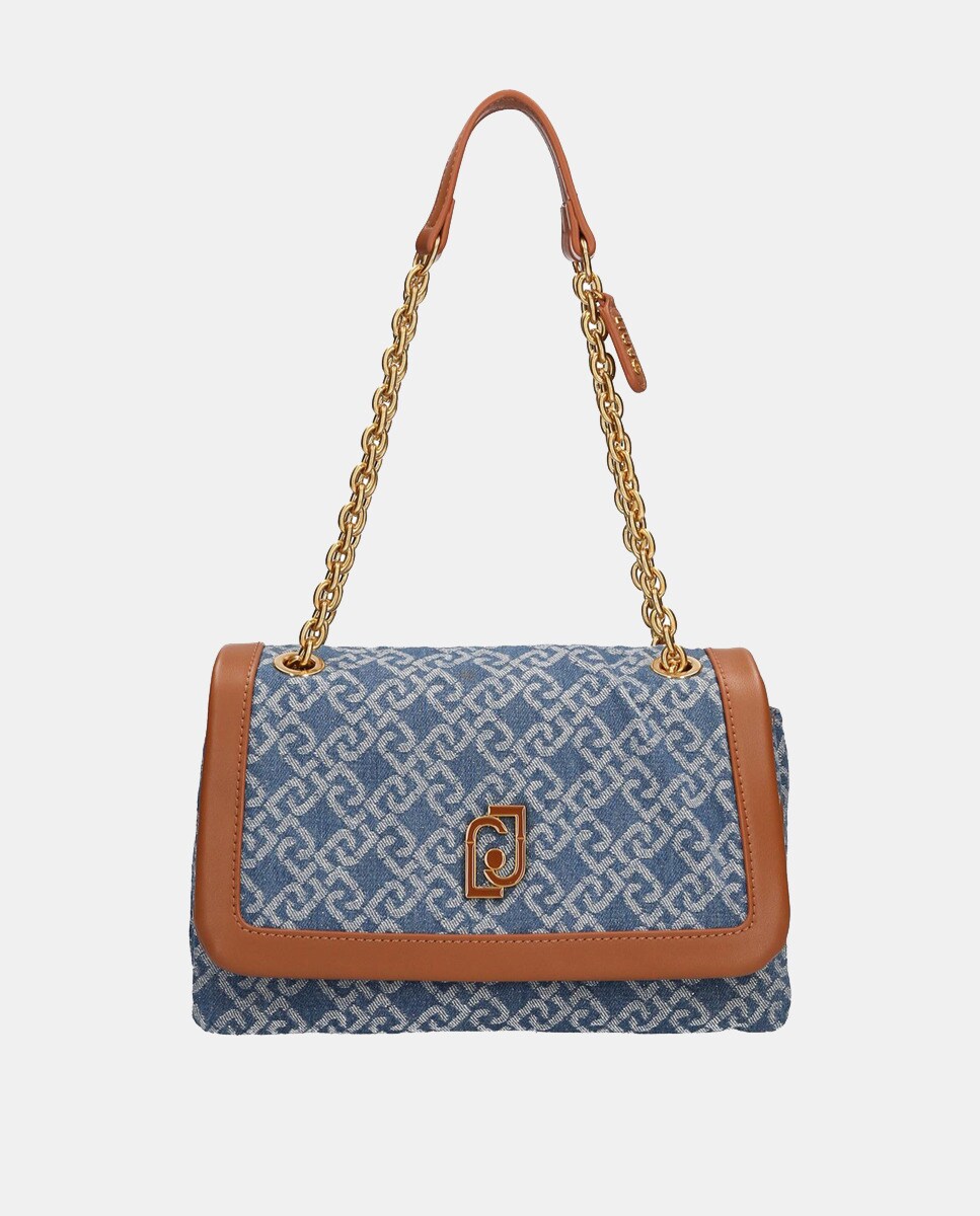 Sac porté épaule de taille moyenne en jacquard monogramme