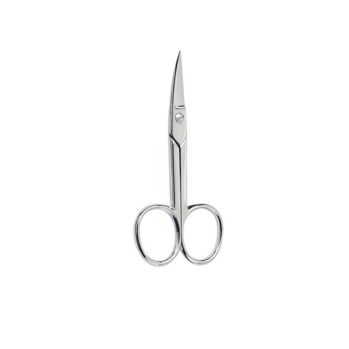 Tesoura Manicure de Unhas Curva Cromada - 1 un. 1