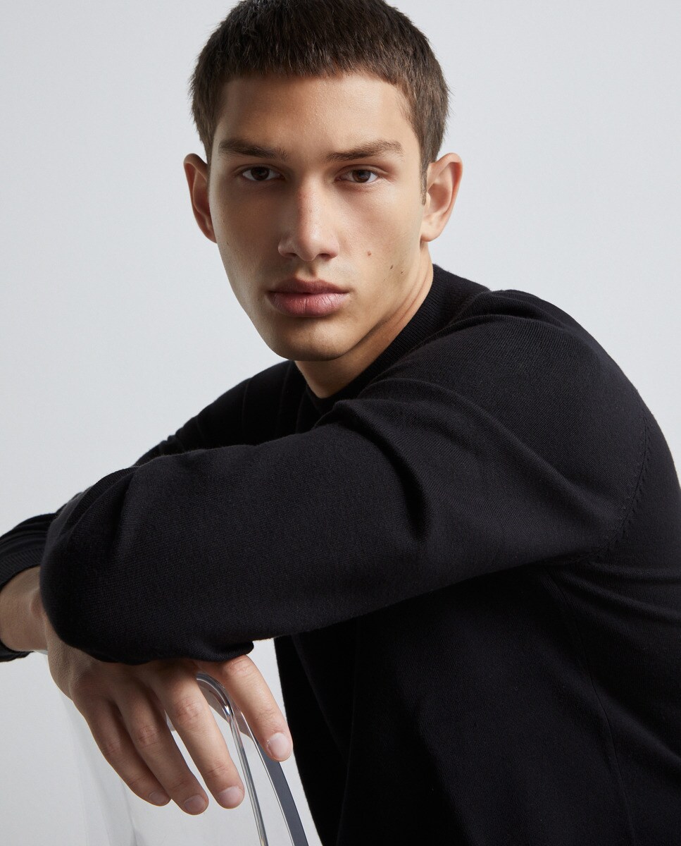 Pull à col cheminée