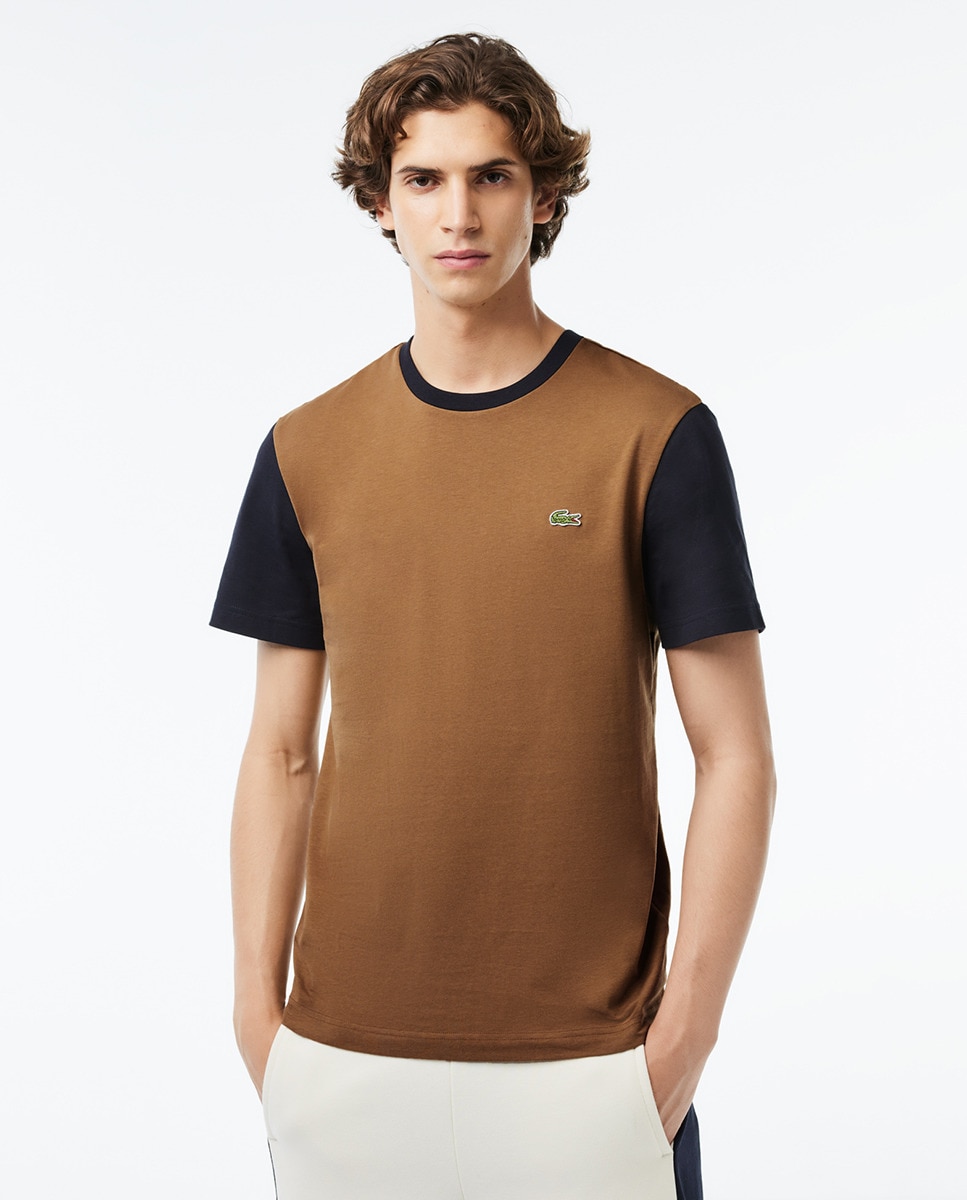 Imagem 0 de T-shirt Regular Fit de Malha com Design Color Block