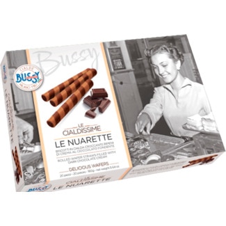 Wafer para Gelado Rolos com Risca Negra embalagem 160 g - Bussy