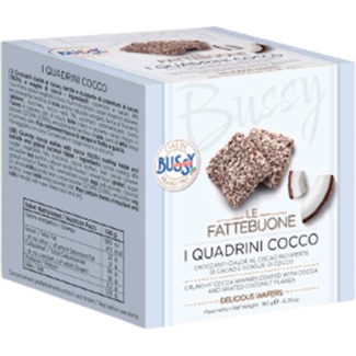 Bolacha Wafer com Coco embalagem 180 g - Bussy