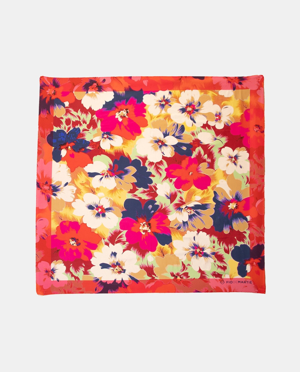 Foulard en soie à motif