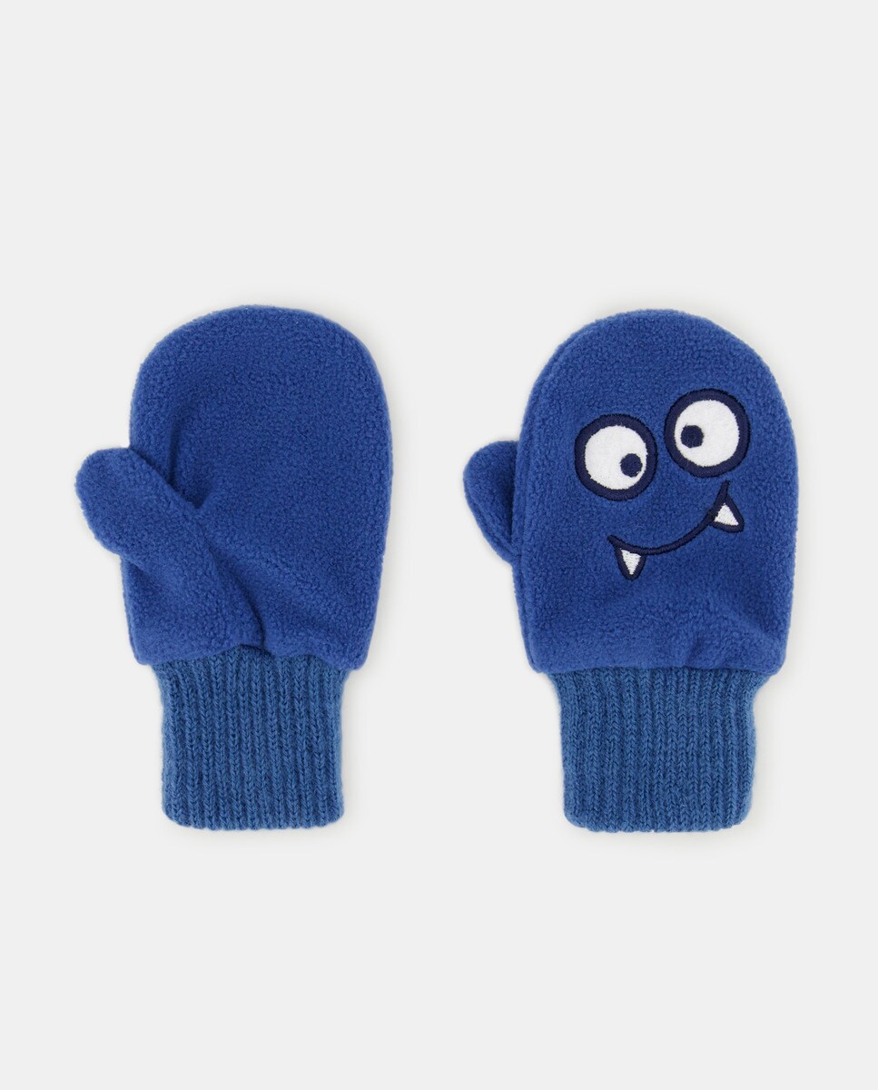 Moufles motif sur le devant