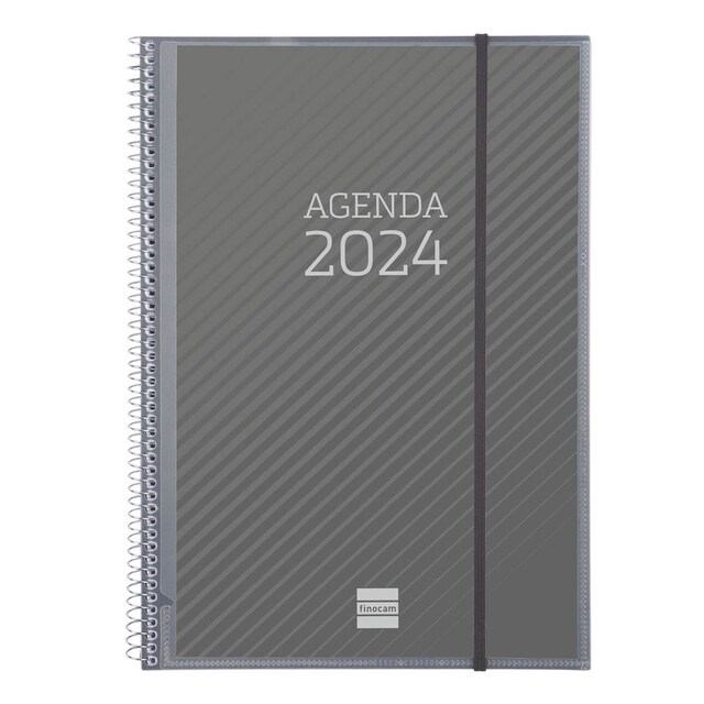 Imagen 0 de Agenda año 2024 Espiral Personalizable E40 - 210x297 semana vista vertical Finocam multicolor