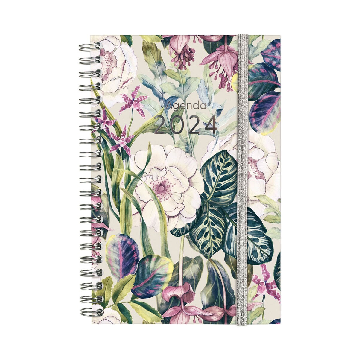 Agenda año 2024 Espiral You E5 - 117x181 semana vista horizontal Poppy Finocam multicolor multilingüe Multicolor-1