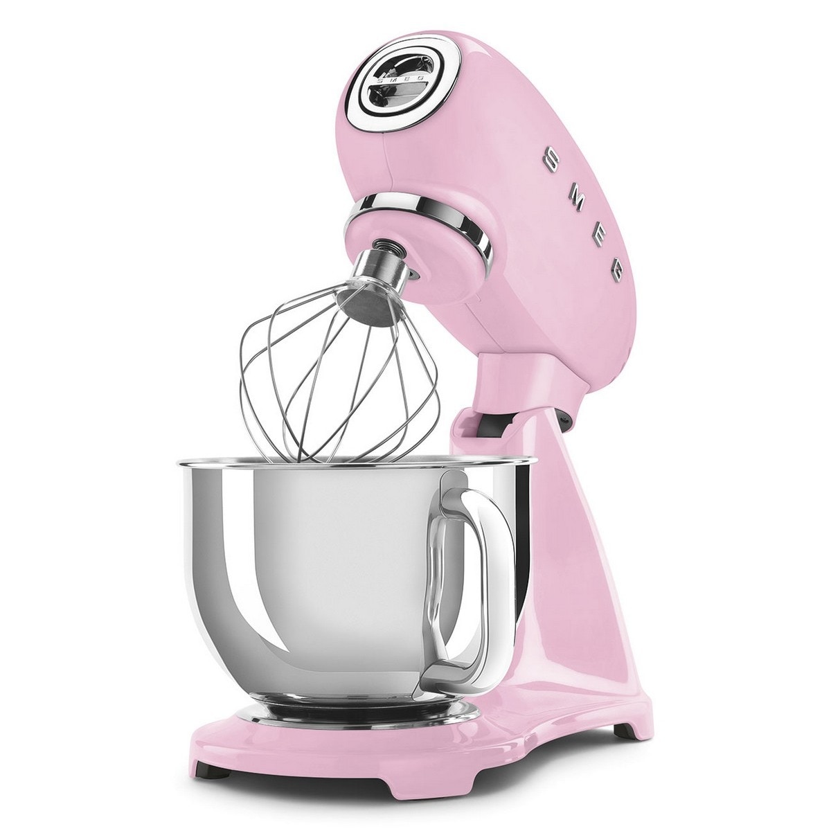 Batedeira com Taça Smeg Anni 50 de 800 W e Capacidade de 4,8 Litros Rosa-4