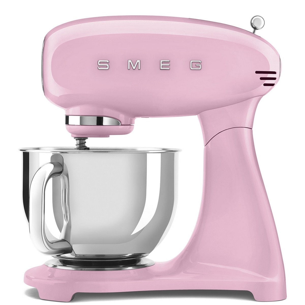 Batedeira com Taça Smeg Anni 50 de 800 W e Capacidade de 4,8 Litros Rosa-1