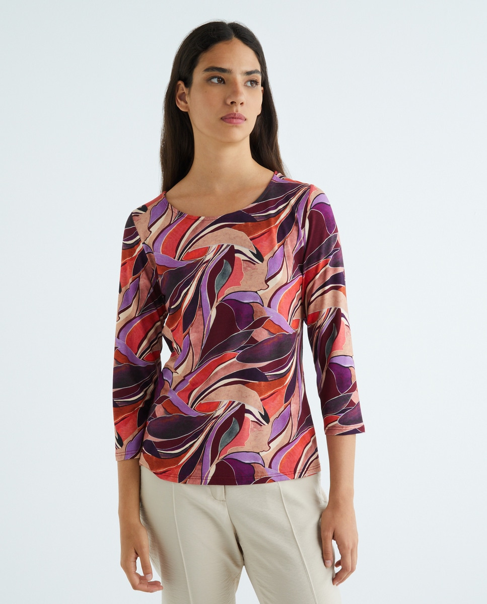 Tshirt imprimé manches 3/4