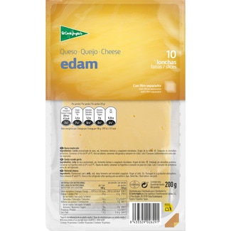 queso edam en lonchas envase 200 g - El Corte Ingles