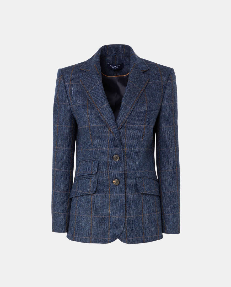 Blazer cintré à carreaux