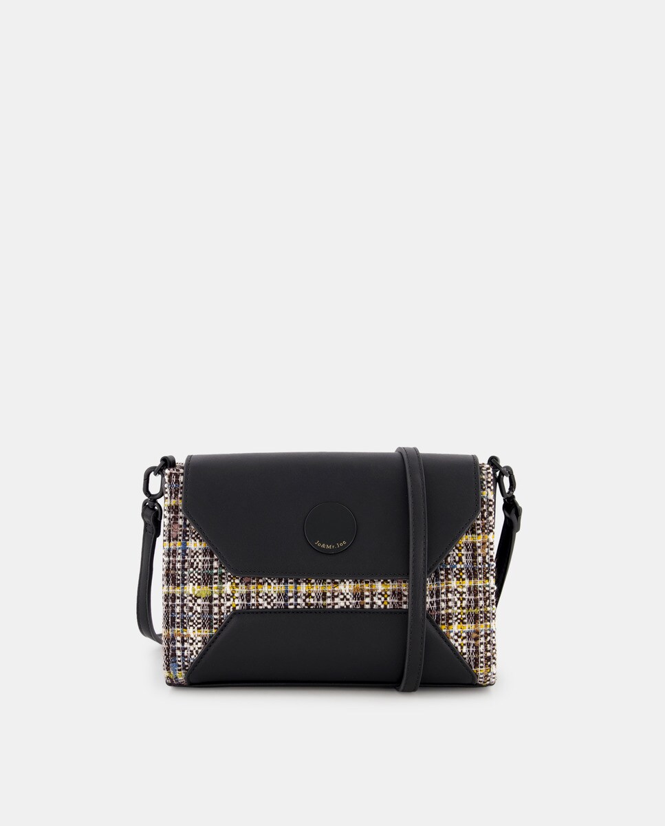 Sac à bandoulière à carreaux avec rabat