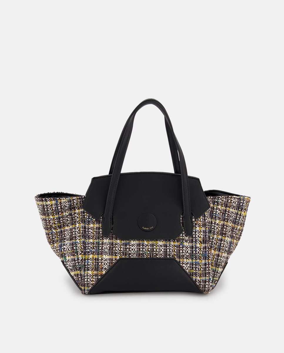 Sac à main à carreaux avec détails