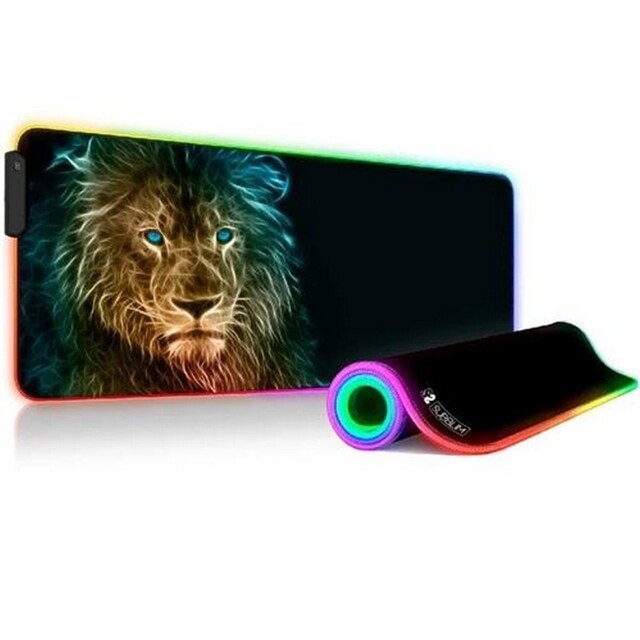 Imagem 0 de Tapete de Rato Gaming XL Subblim LED RGB Leão