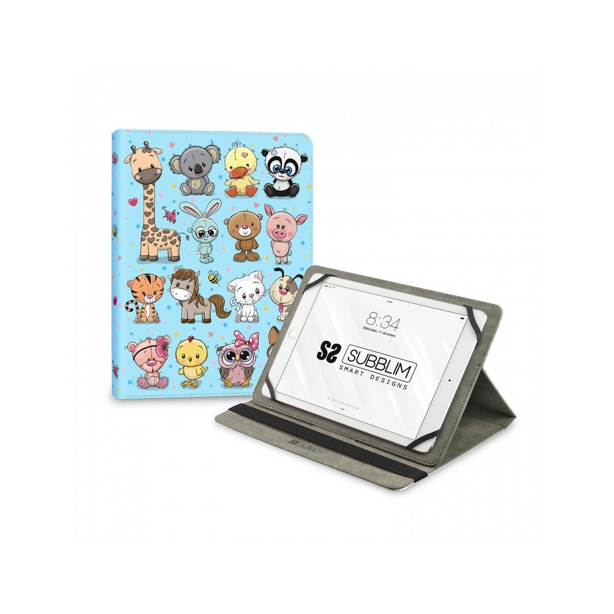 Imagem 0 de Capa para Tablet Universal Subblim Trendy Animals de 9,6" a 11"