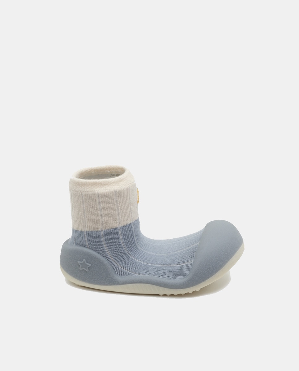 Chaussons fermés avec motif citron brodé