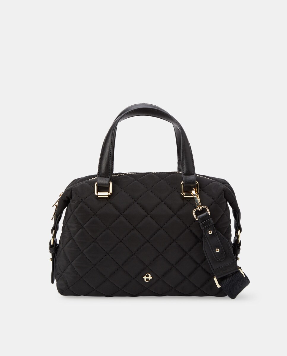 Sac cabas matelassé à fermeture zippé