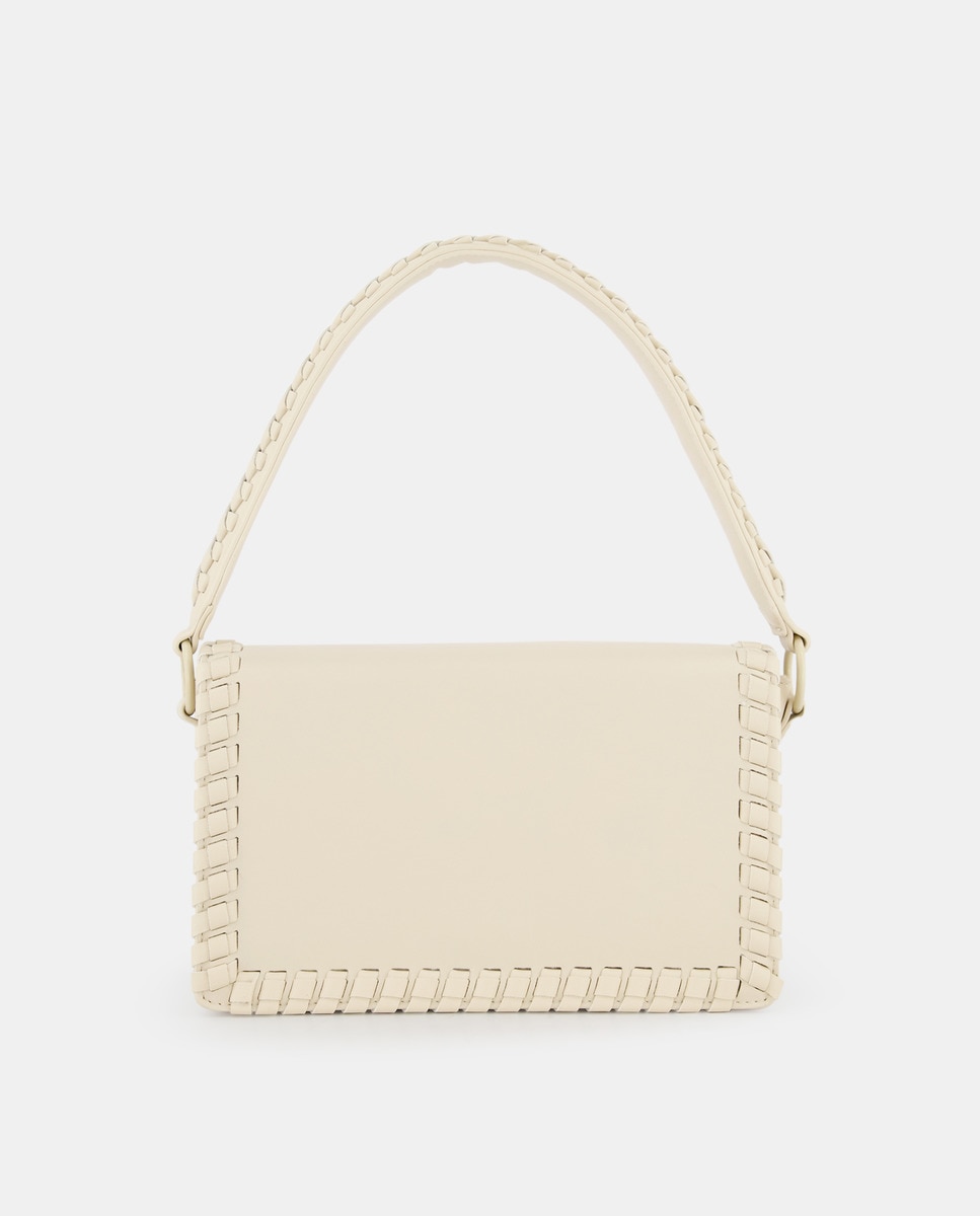 Sac à main moyen écru à rabat