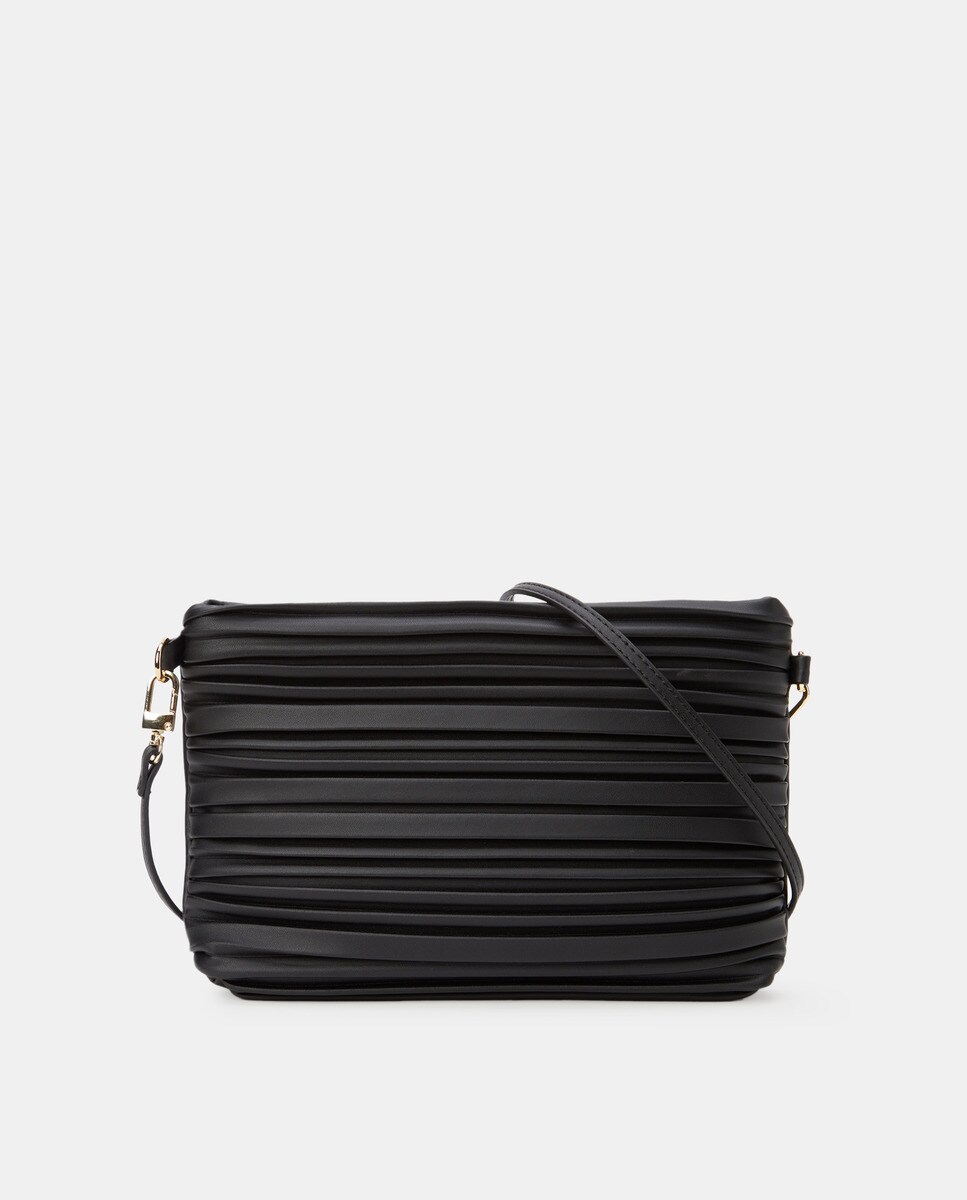 Sac à bandoulière plissé zippé