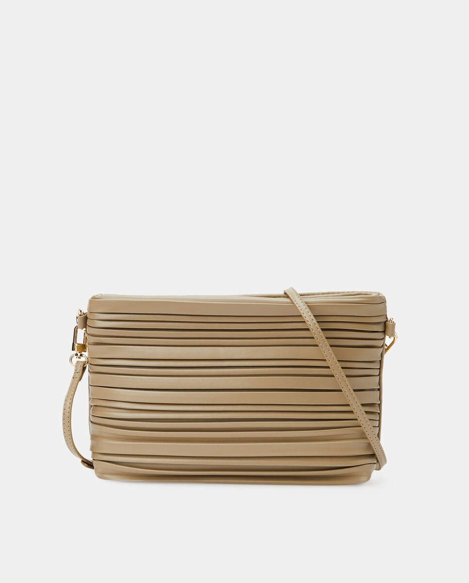 Sac à bandoulière plissé zippé