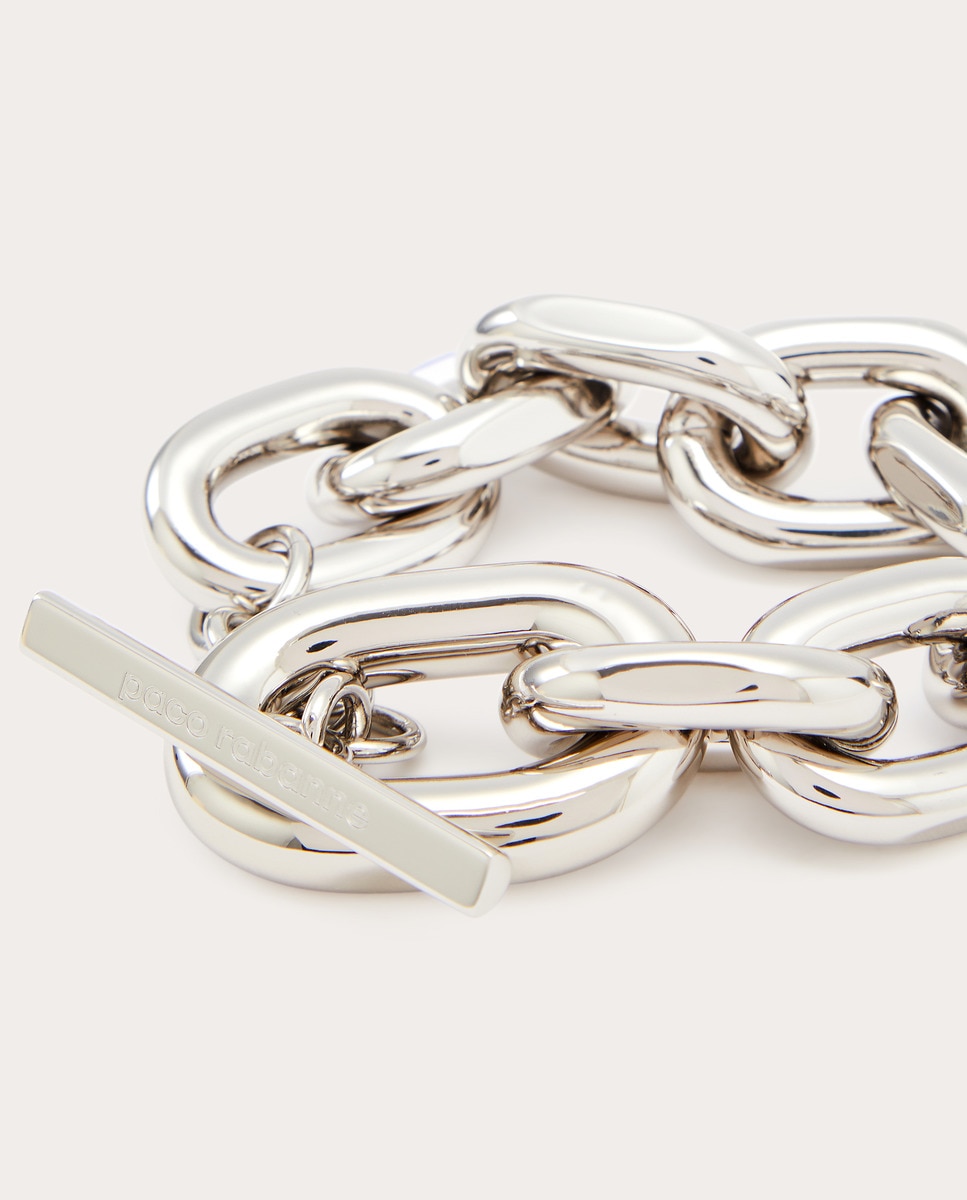 Pulsera Paco Rabanne eslabones plateados Plata-3