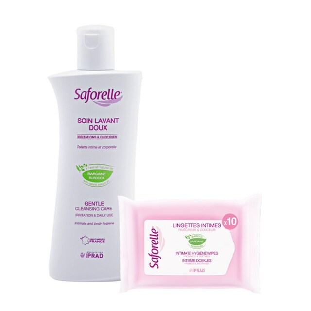 Imagem 0 de Kit Solução de Lavagem Oferta de Toalhetes Íntimos - 250 ml + 10 uds.