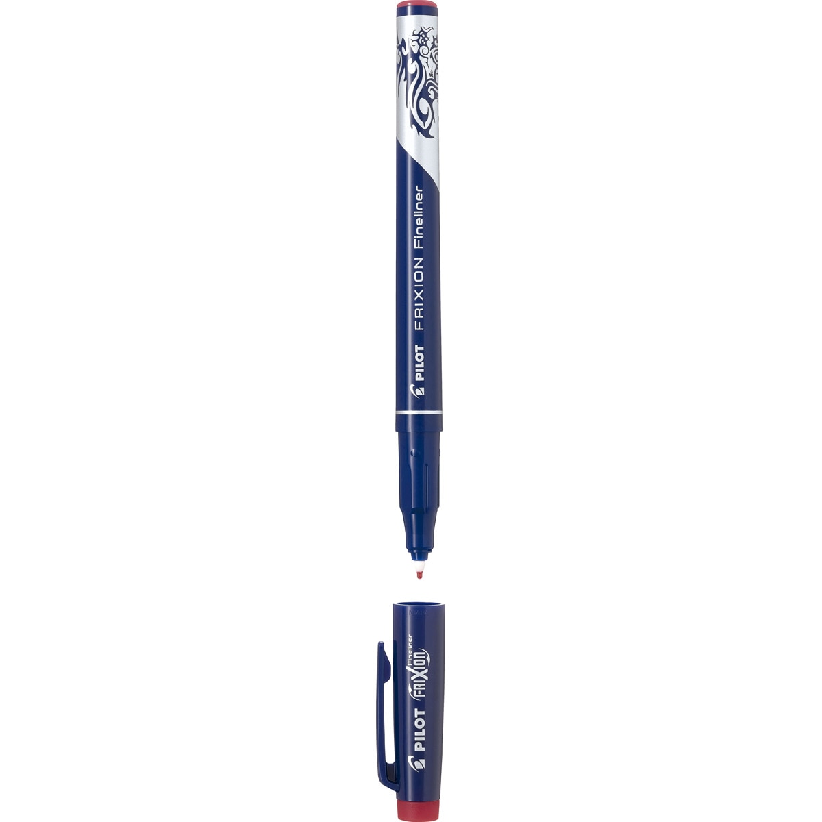 Bolígrafo de tinta de fibra borrable por fricción Frixion Fineliner Pilot rojo Rojo-2