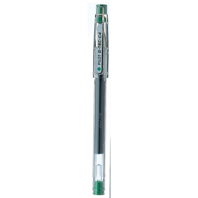 Imagen 0 de Bolígrafo punta de aguja extrafina de tinta de gel G-Tec C4 Pilot verde