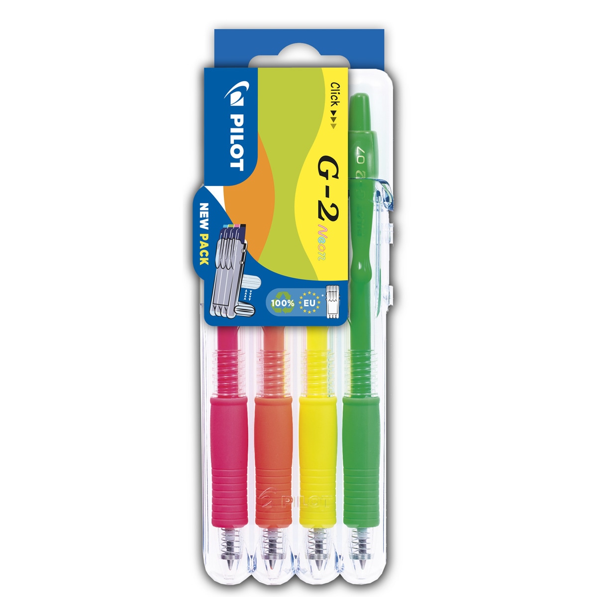 Imagen 0 de Set de 4 bolígrafos retráctiles de tinta de gel G-2 Pilot multicolor