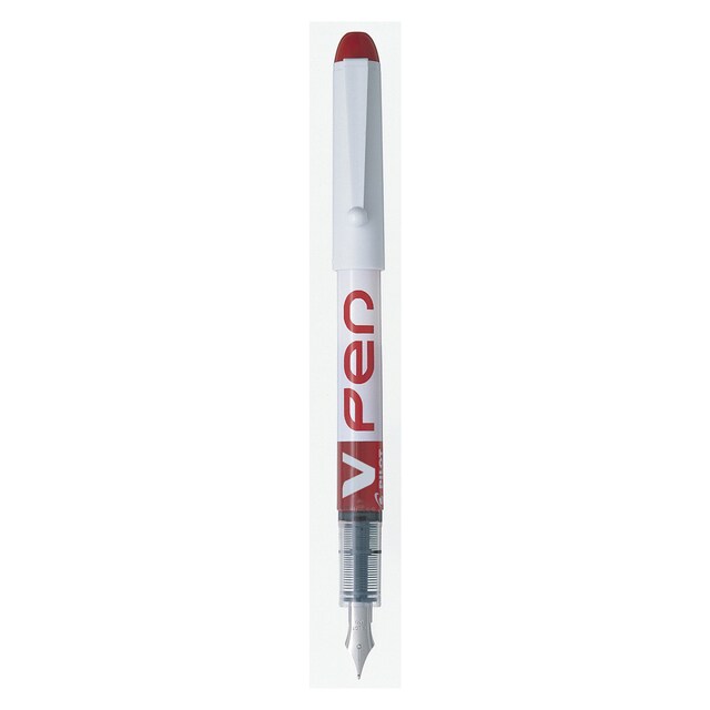 Imagen 0 de Pluma desechable de tinta líquida V-Pen White Pilot rojo