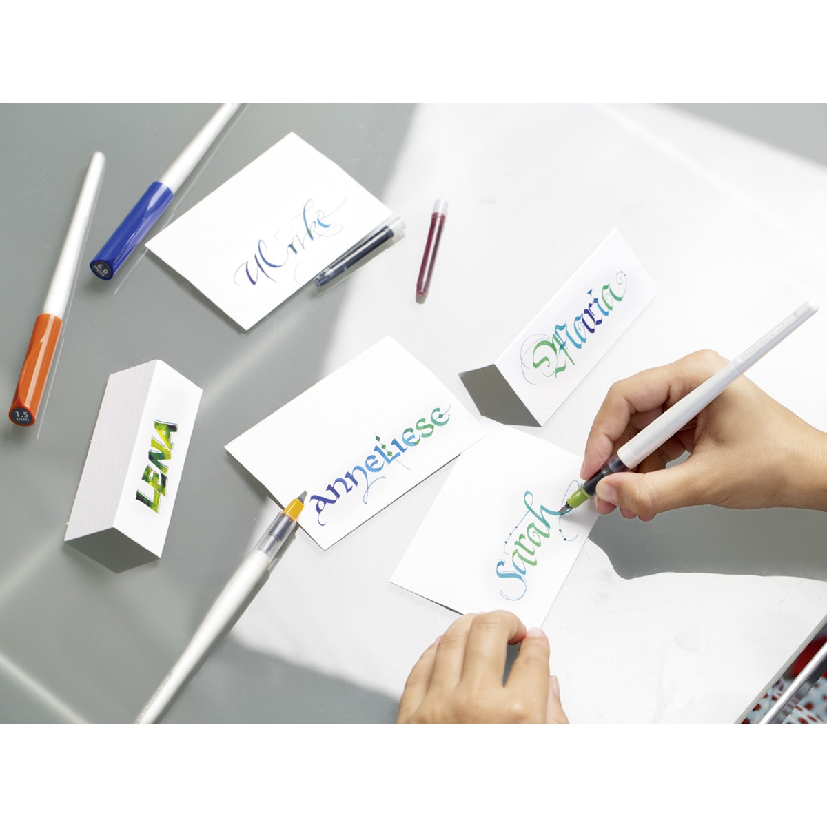 Pluma Caligráfica con plumín metálico Parallel Pen Pilot multicolor Multicolor-3