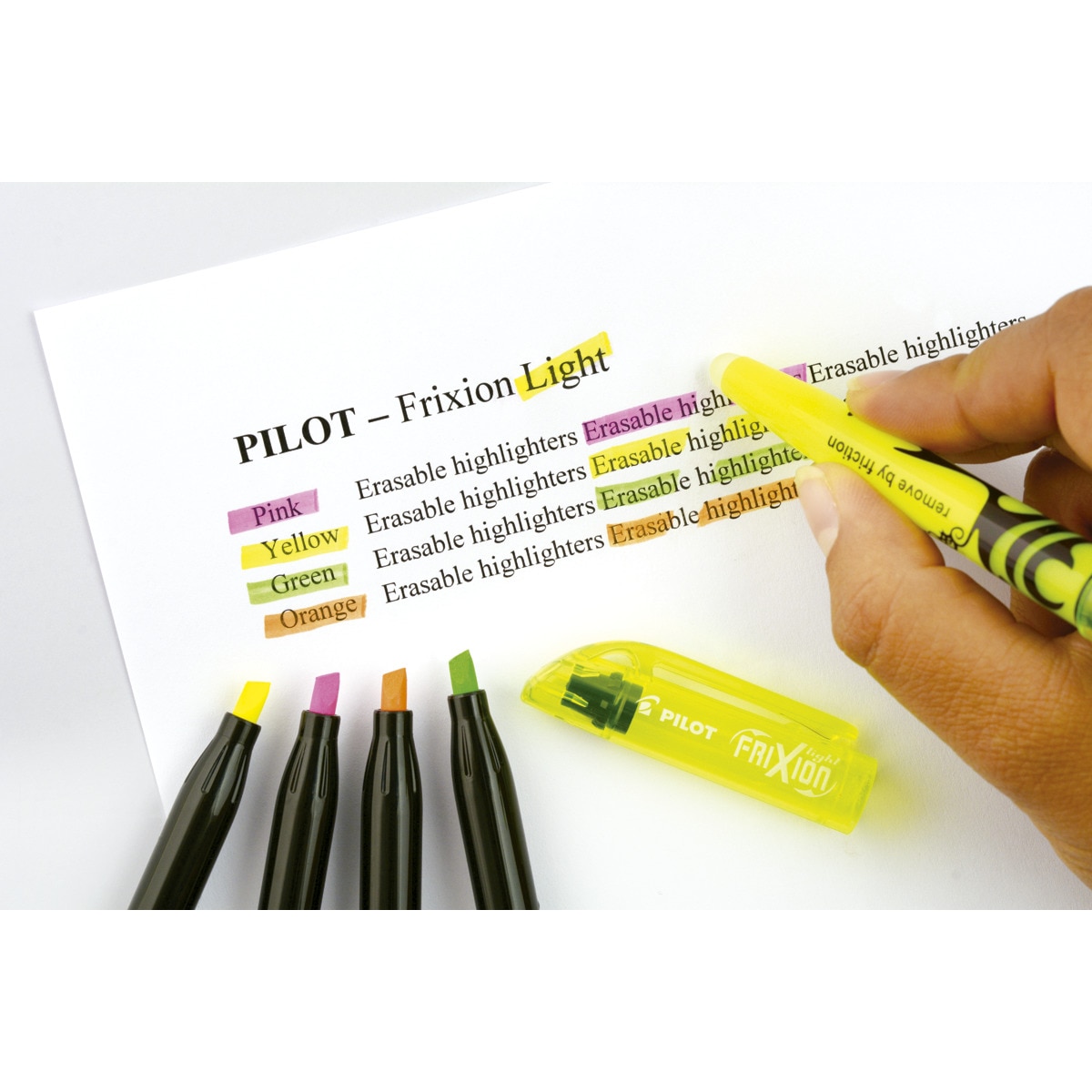 Set de 6 fluorescentes de tinta borrable por fricción Frixion Light Pilot multicolor Multicolor-2