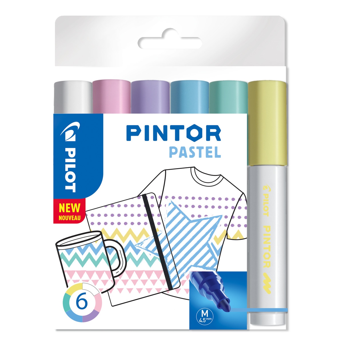 Imagen 0 de Set de 5 rotuladores PINTOR Pilot Multicolor