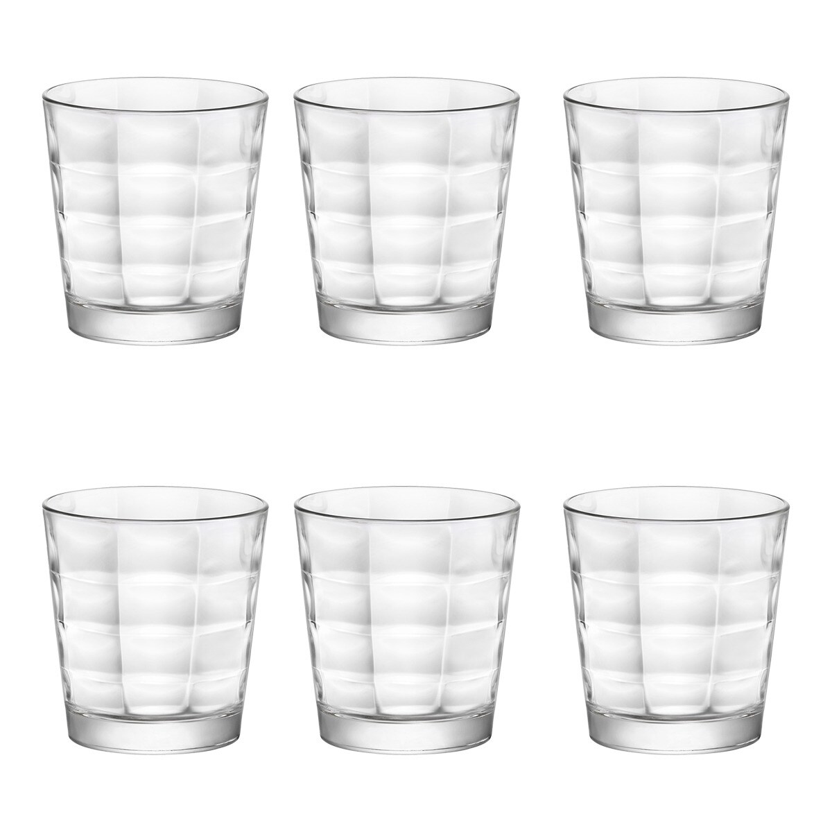 Set de 6 vasos Cube Bormioli Cristal-1