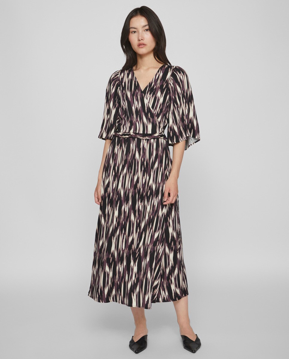 Robe courte manches fluides