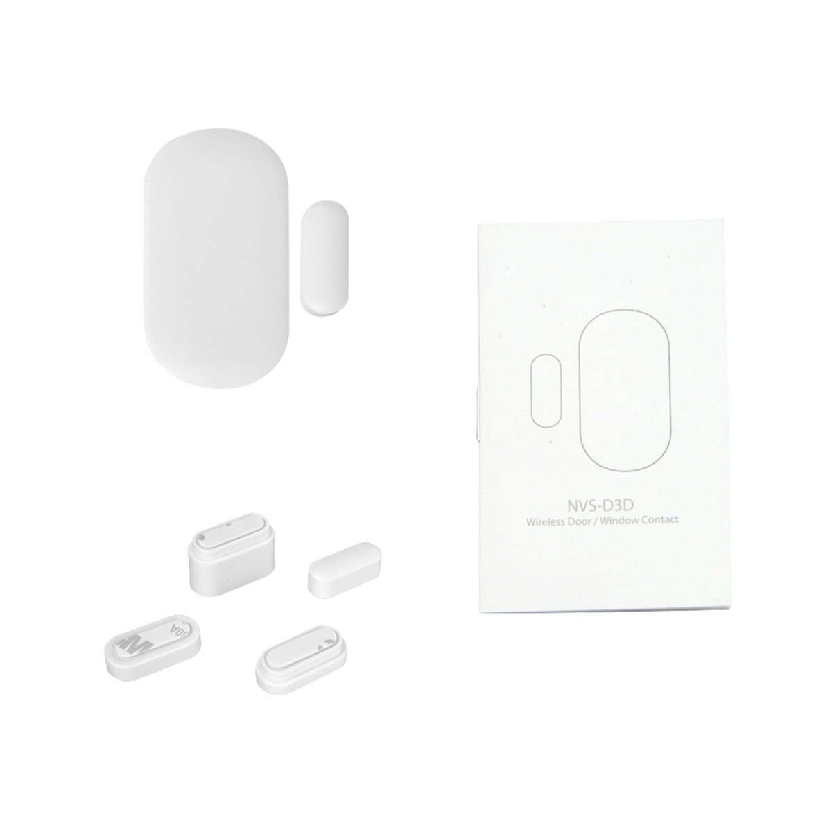 Contacto magnético para puerta o ventana Nivian NVS-D3D-U1 Blanco-4
