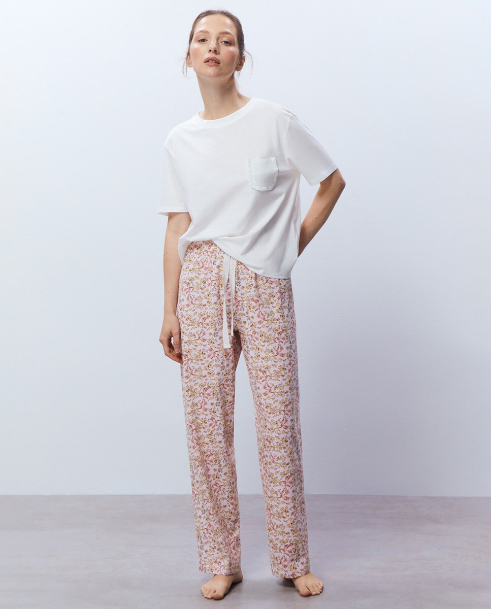 Pantalon petites fleurs