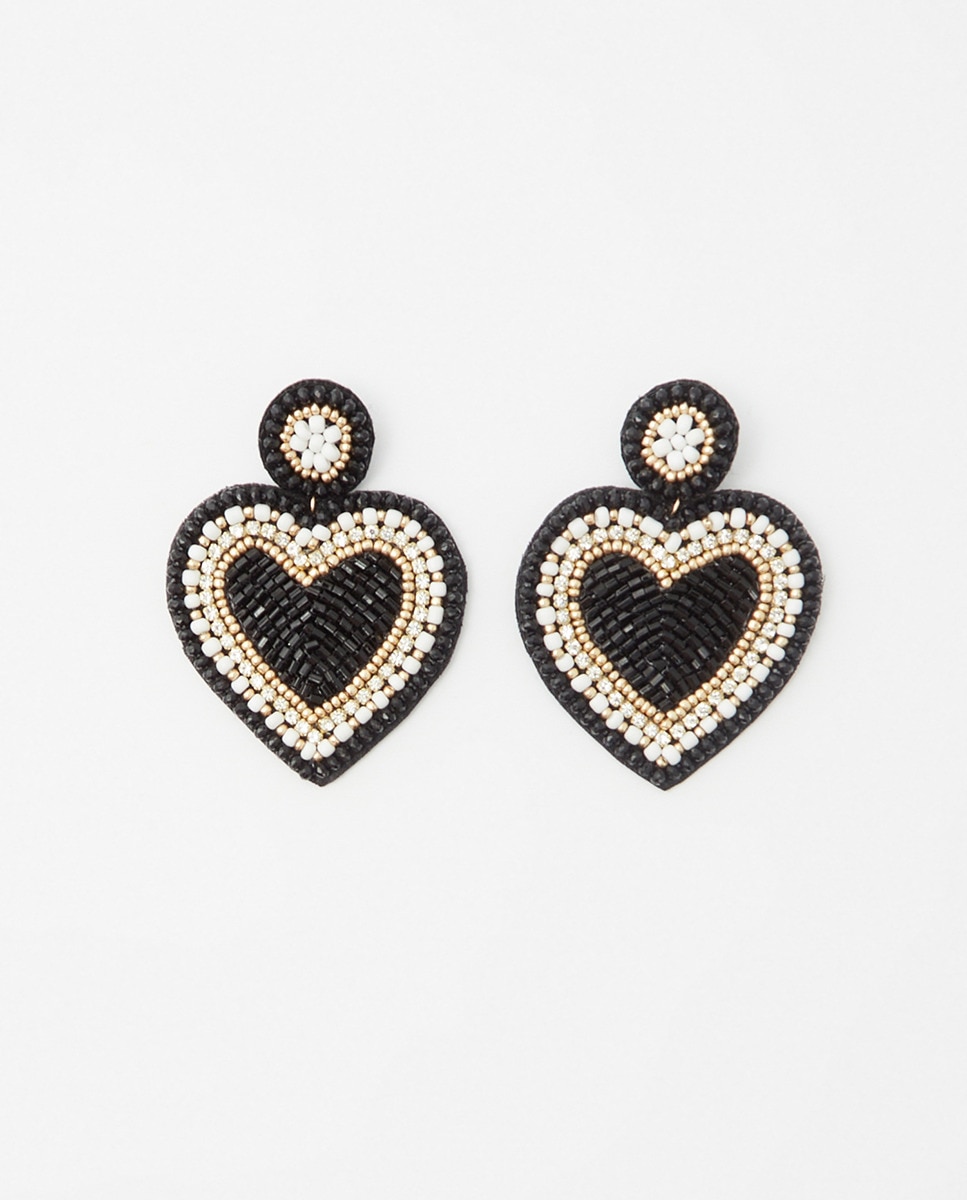 C?urs avec perles contrastantes