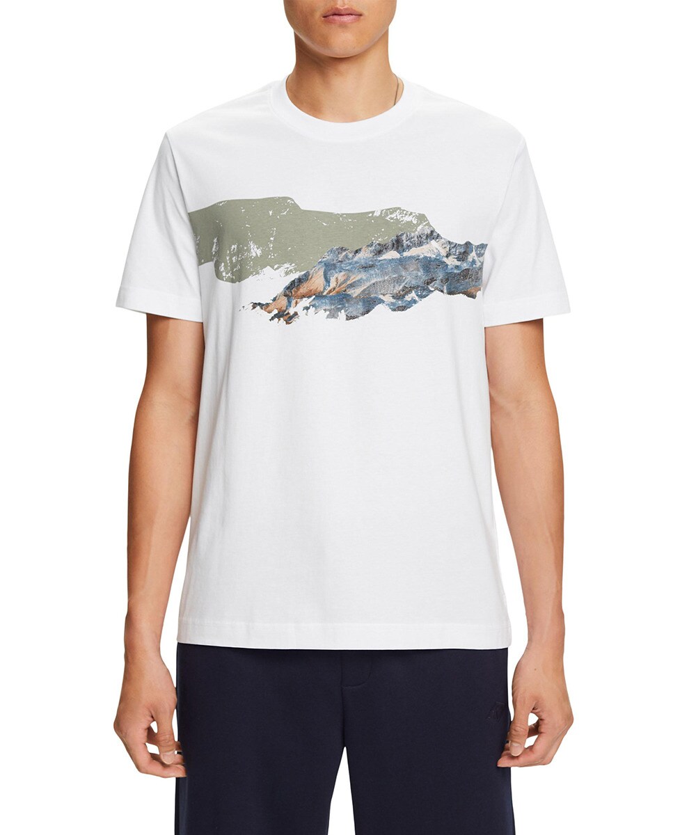 Tshirt regular fit à motif imprimé devant