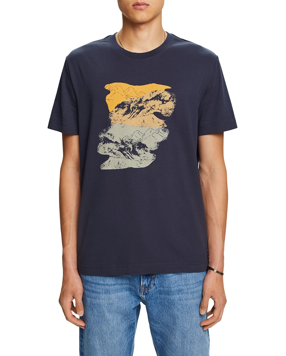 Tshirt regular fit à motif imprimé devant