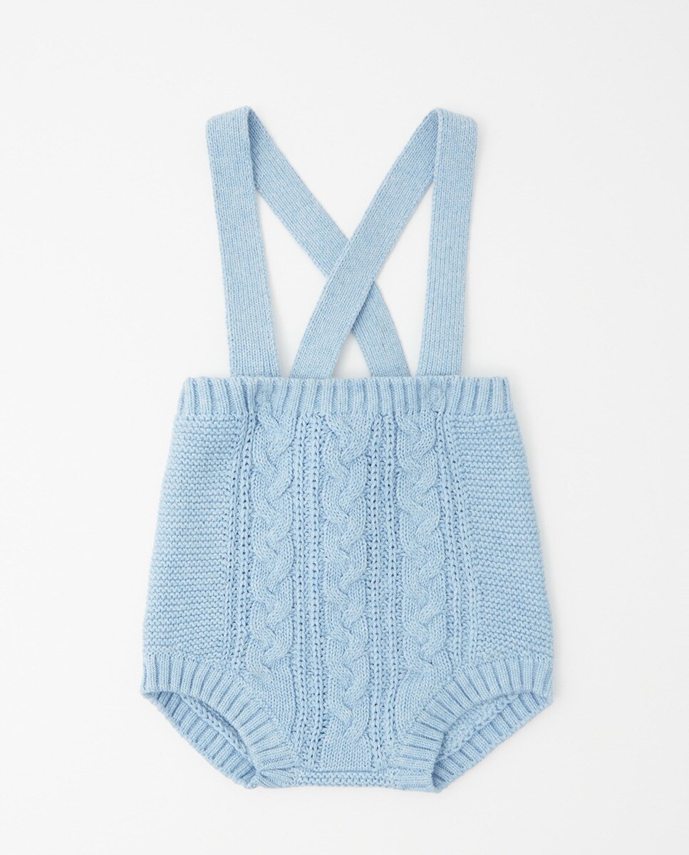 Barboteuse maille torsadée