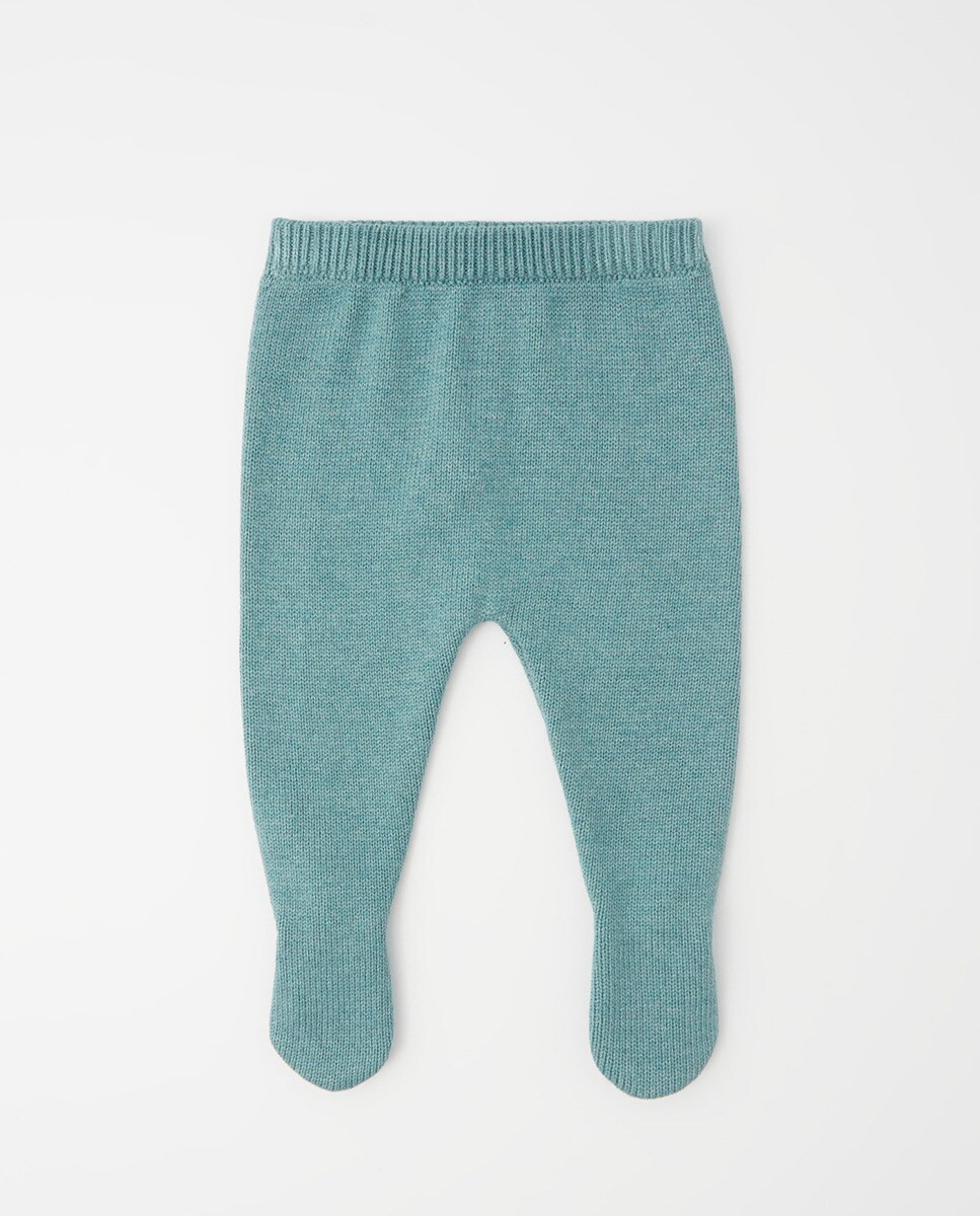 Pantalon à pieds maille regular