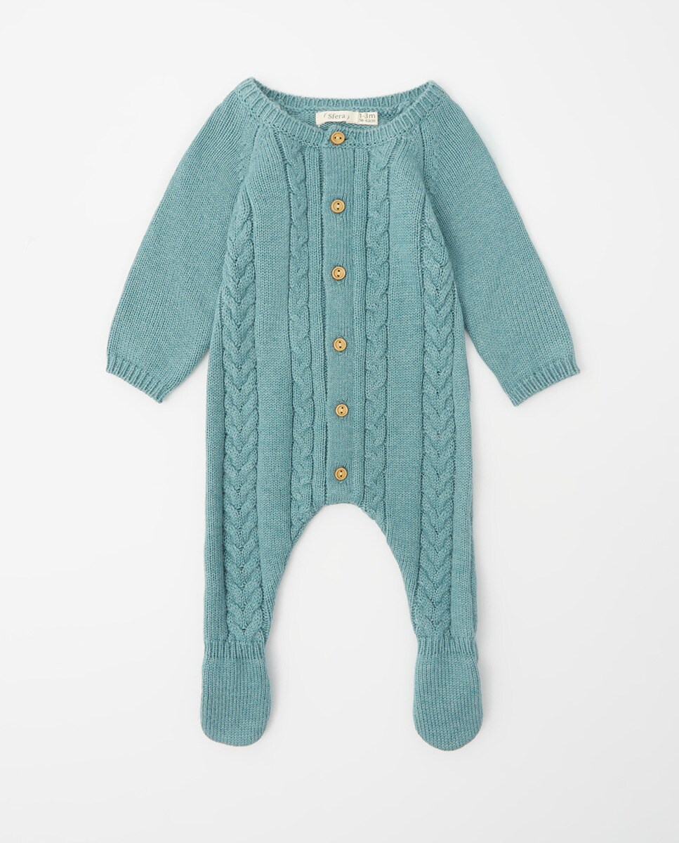 Grenouillère maille torsadée