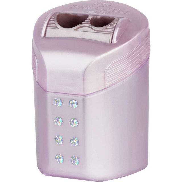 Imagen 0 de Afila lápices doble RollOn Sparkle Faber-Castell colores metálicos